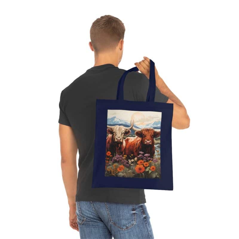 Highland Cows Cotton Tote Bag