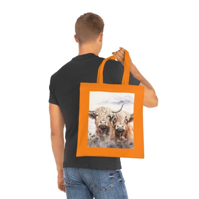 Highland Cows Cotton Tote Bag