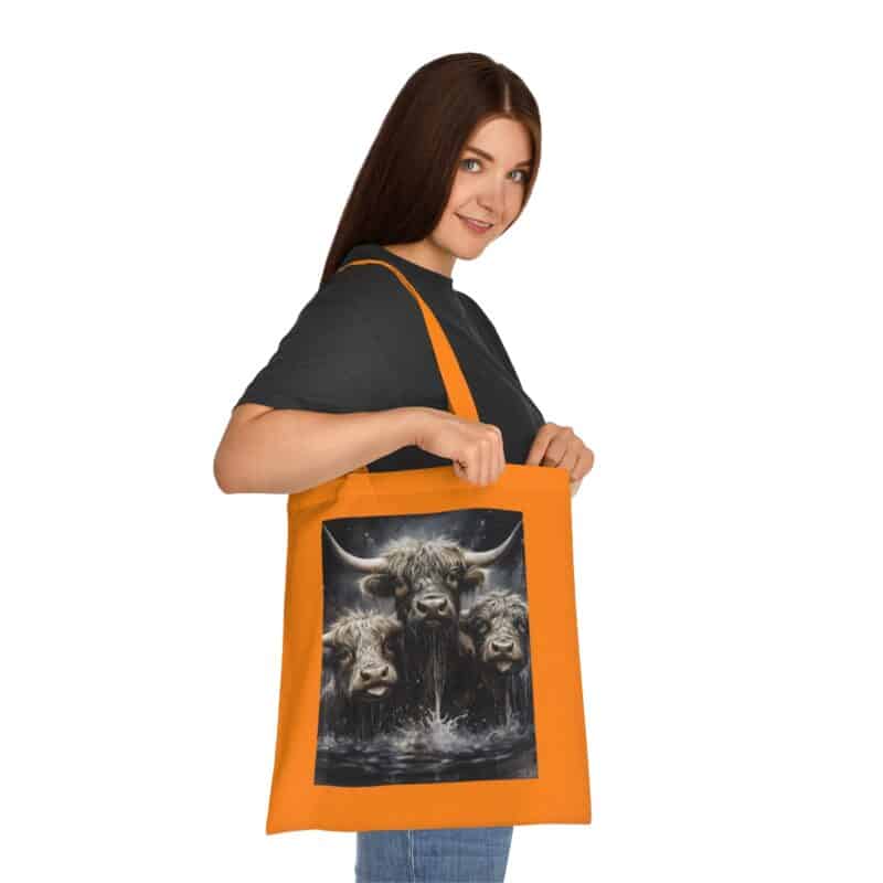 Highland Cows Cotton Tote Bag