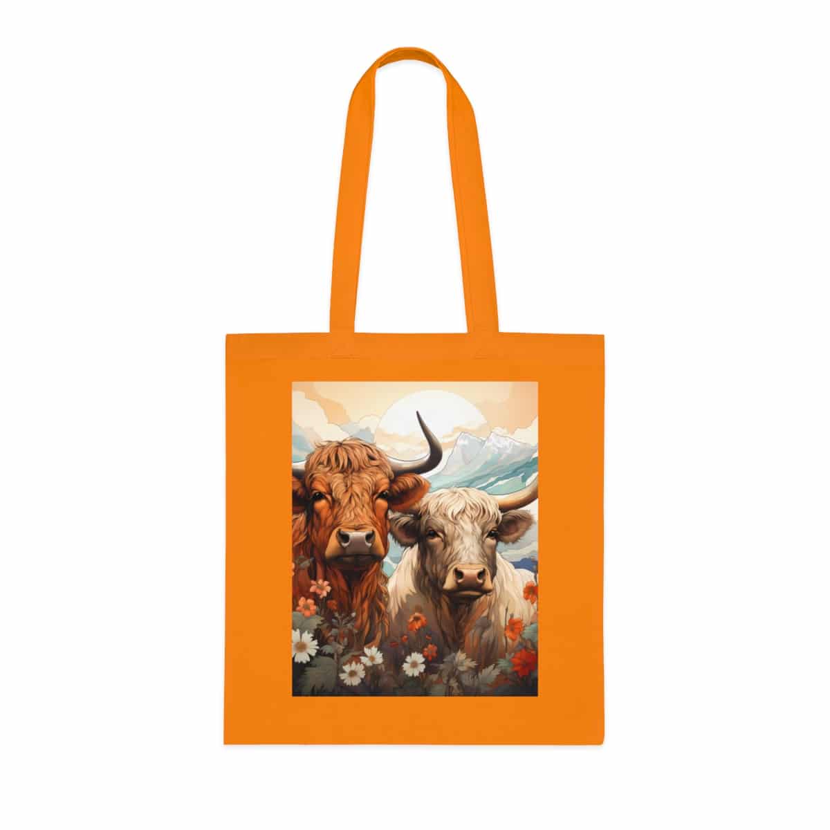 Highland Cows Cotton Tote Bag