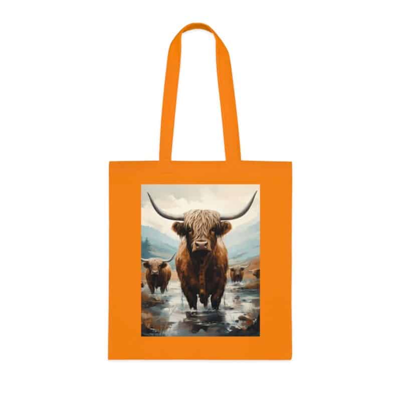 Highland Cows Cotton Tote Bag