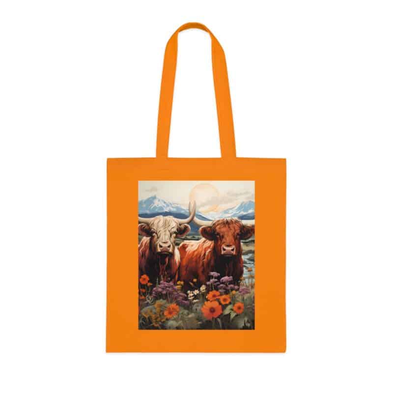 Highland Cows Cotton Tote Bag