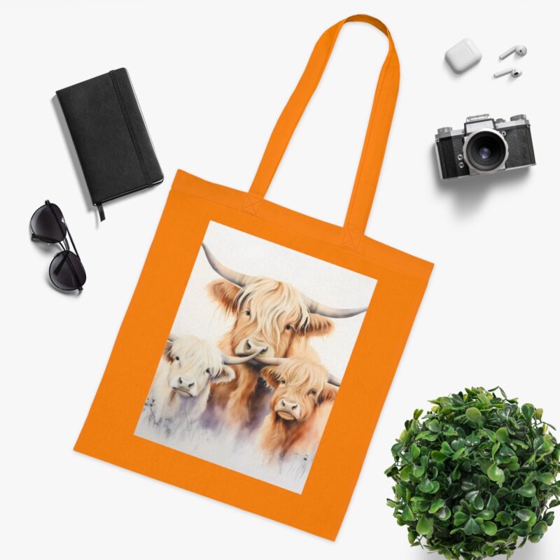 Highland Cows Cotton Tote Bag