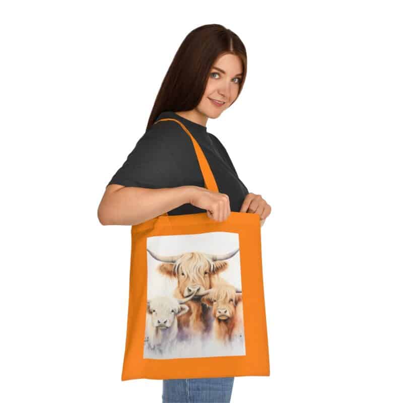 Highland Cows Cotton Tote Bag