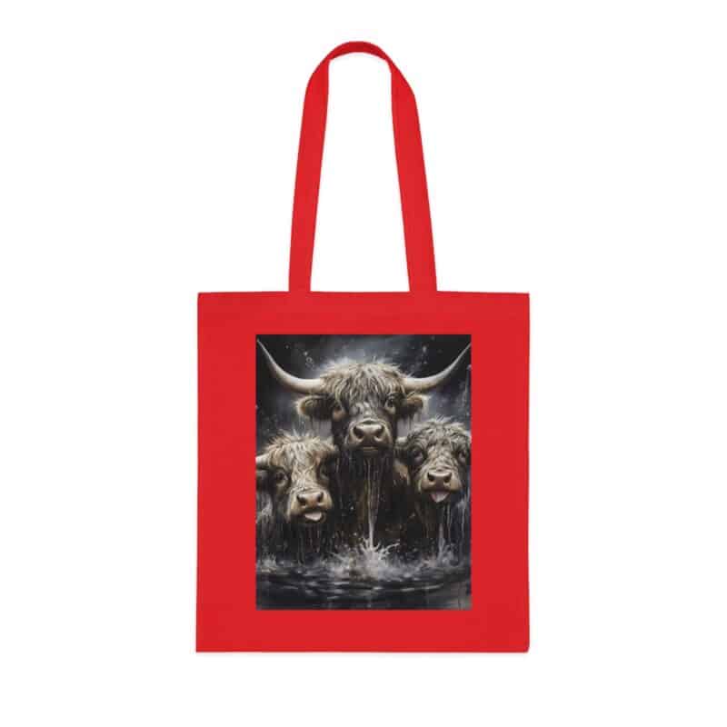 Highland Cows Cotton Tote Bag