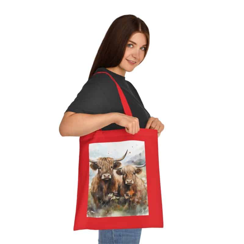 Highland Cows Cotton Tote Bag