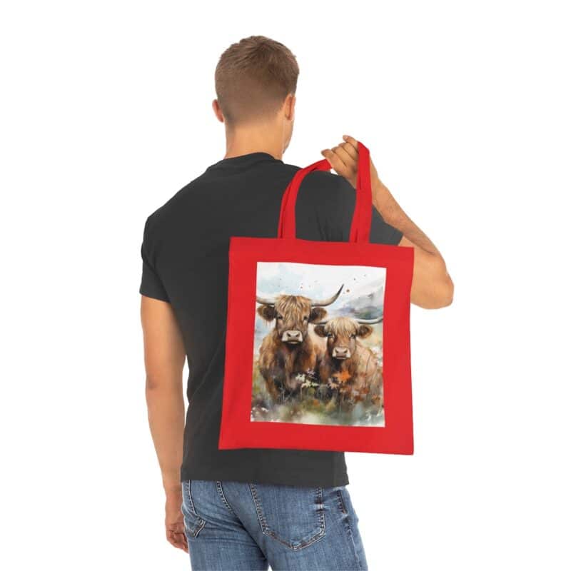 Highland Cows Cotton Tote Bag