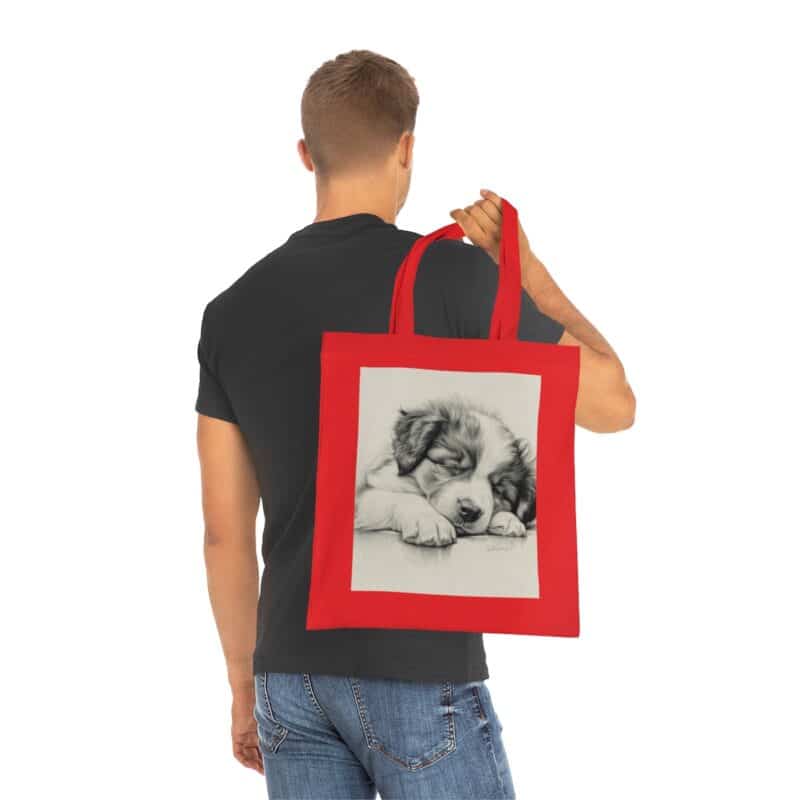 Australian Shepherd Dog Cotton Tote Bag