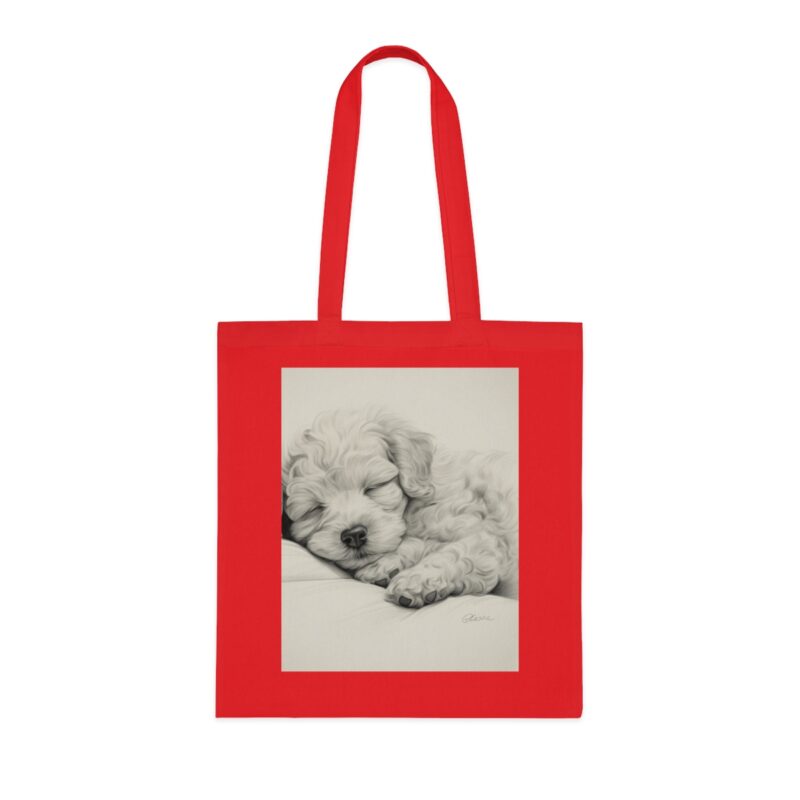 Poodle Cotton Tote Bag