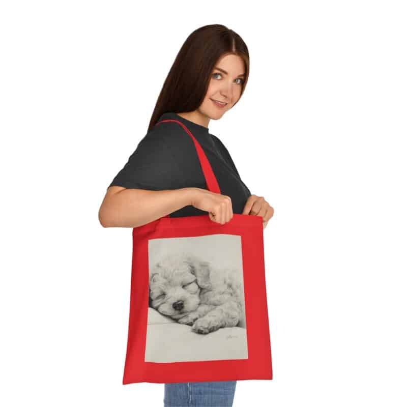 Poodle Cotton Tote Bag