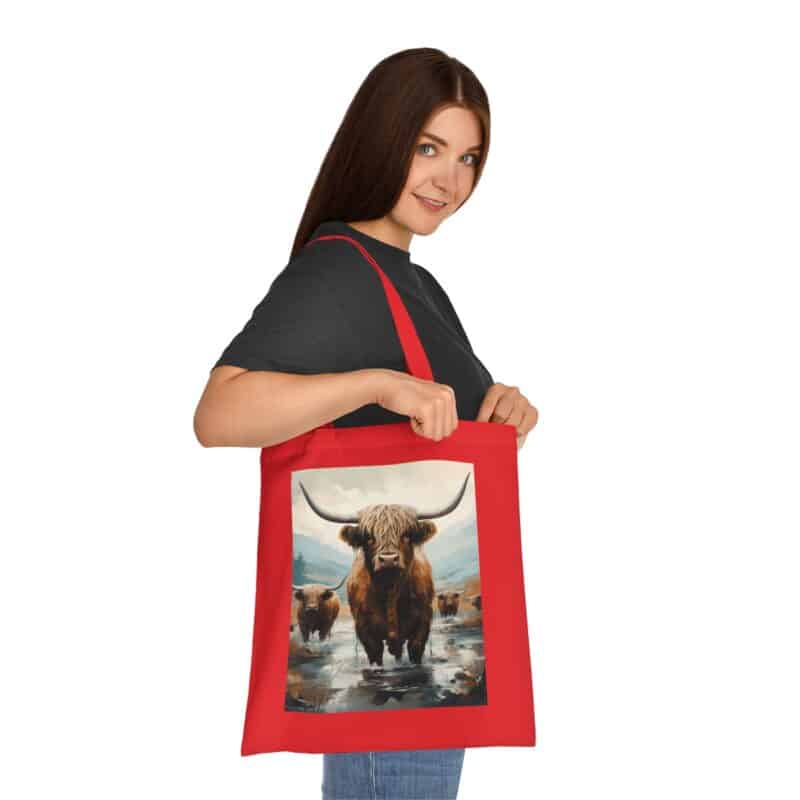 Highland Cows Cotton Tote Bag