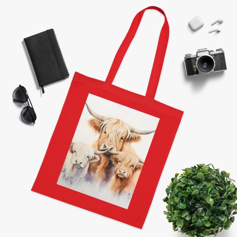 Highland Cows Cotton Tote Bag