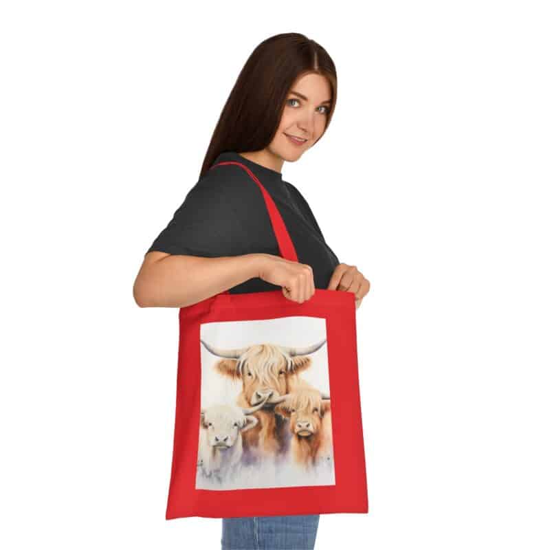 Highland Cows Cotton Tote Bag