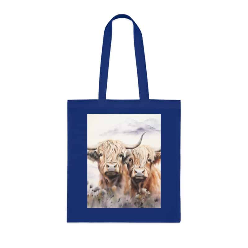 Highland Cows Cotton Tote Bag