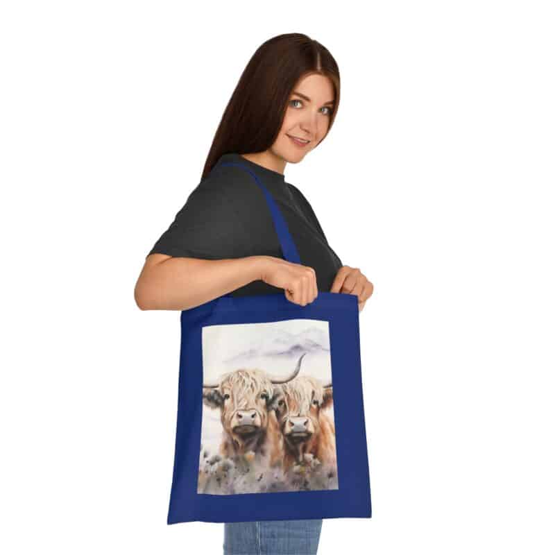 Highland Cows Cotton Tote Bag