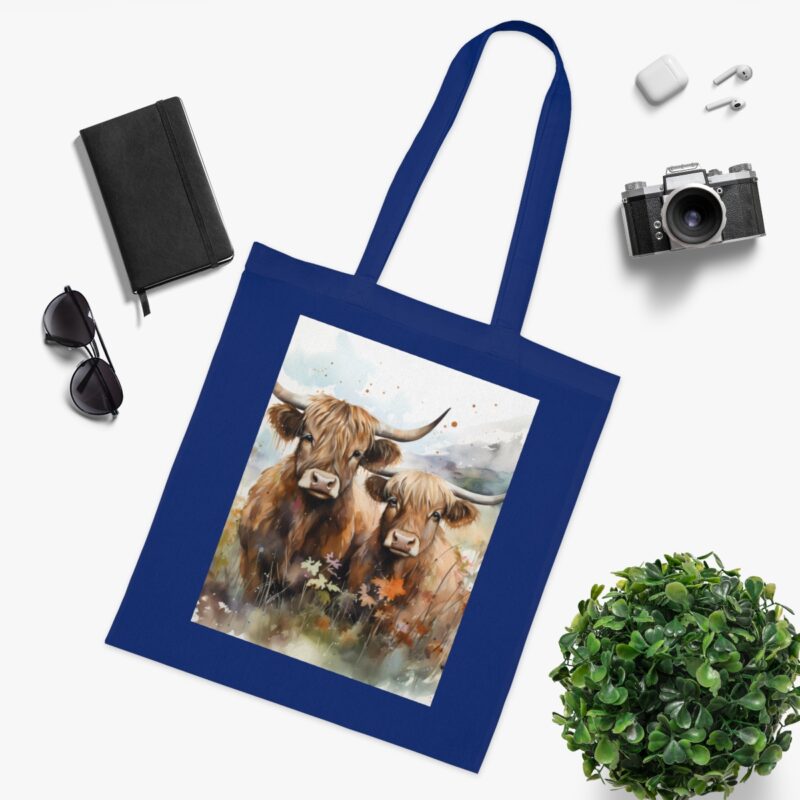 Highland Cows Cotton Tote Bag