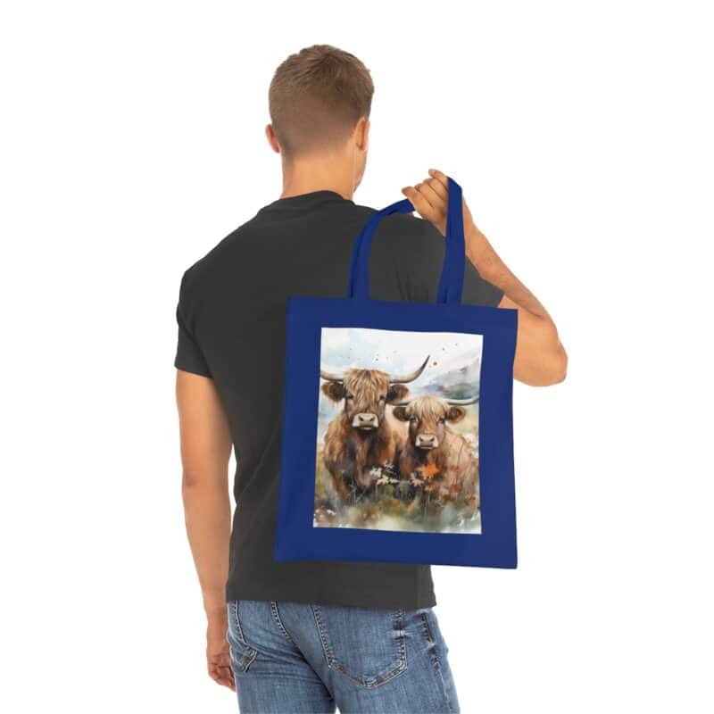 Highland Cows Cotton Tote Bag