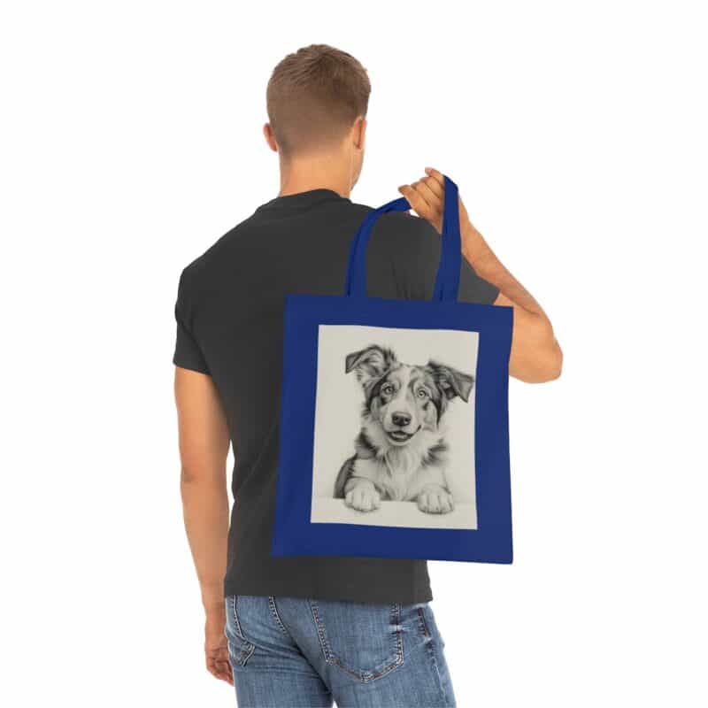 Australian Shepherd Dog Cotton Tote Bag