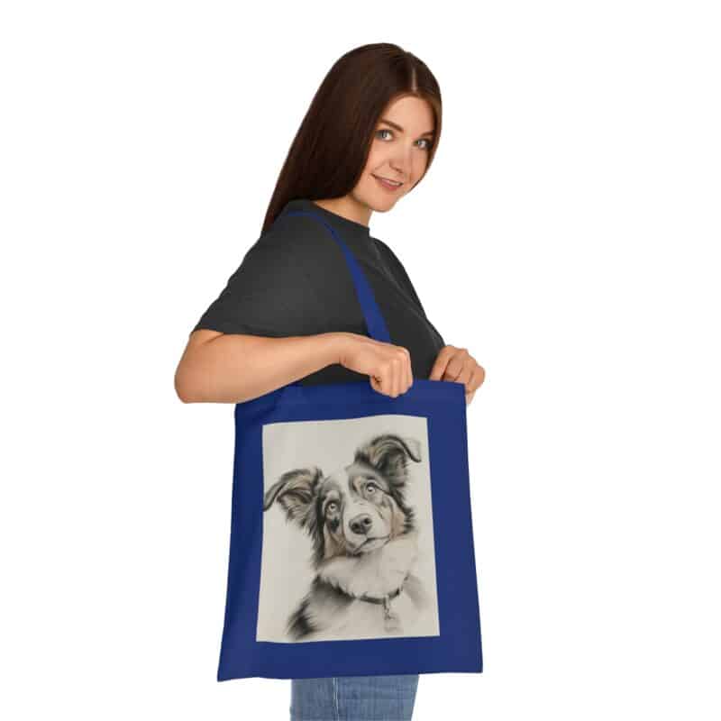 Australian Shepherd Dog Cotton Tote Bag