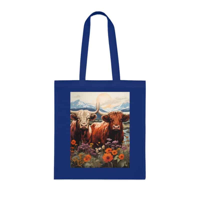 Highland Cows Cotton Tote Bag