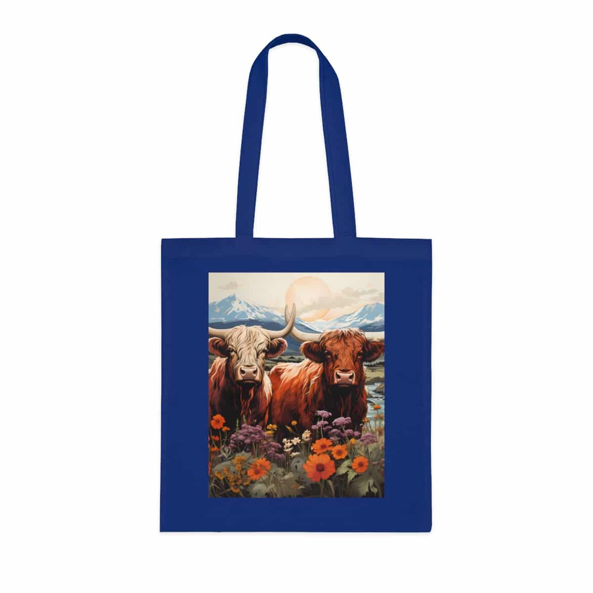 Highland Cows Cotton Tote Bag