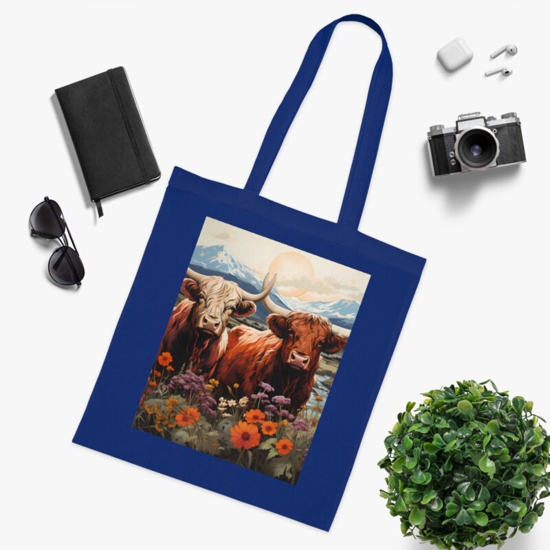 Highland Cows Cotton Tote Bag