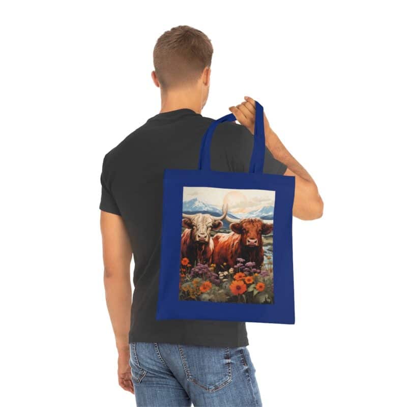 Highland Cows Cotton Tote Bag