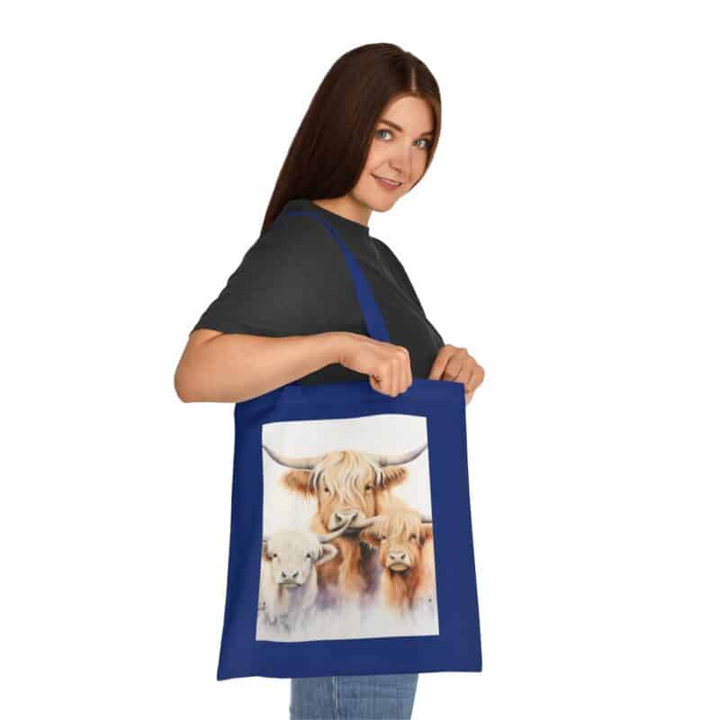 Highland Cows Cotton Tote Bag