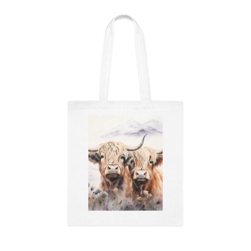 Highland Cows Cotton Tote Bag