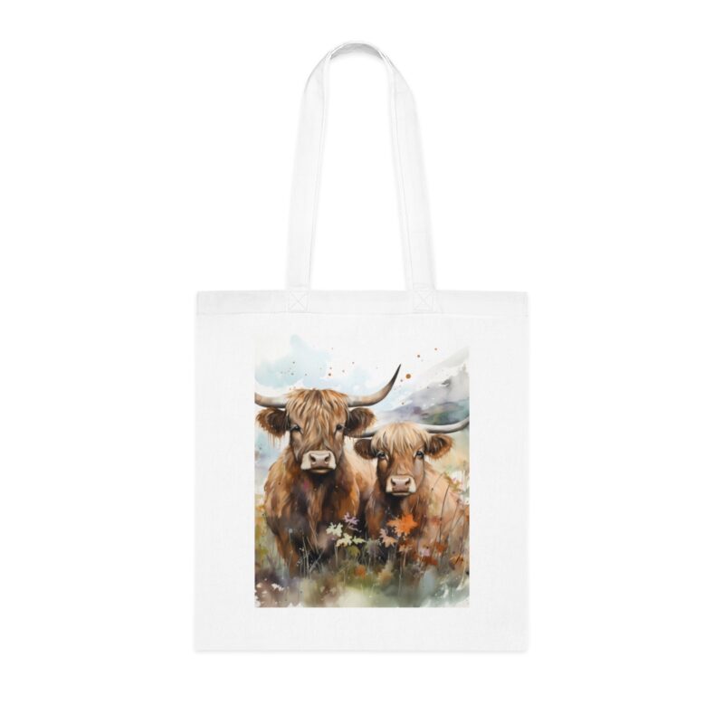 Highland Cows Cotton Tote Bag