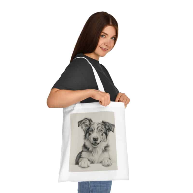 Australian Shepherd Dog Cotton Tote Bag