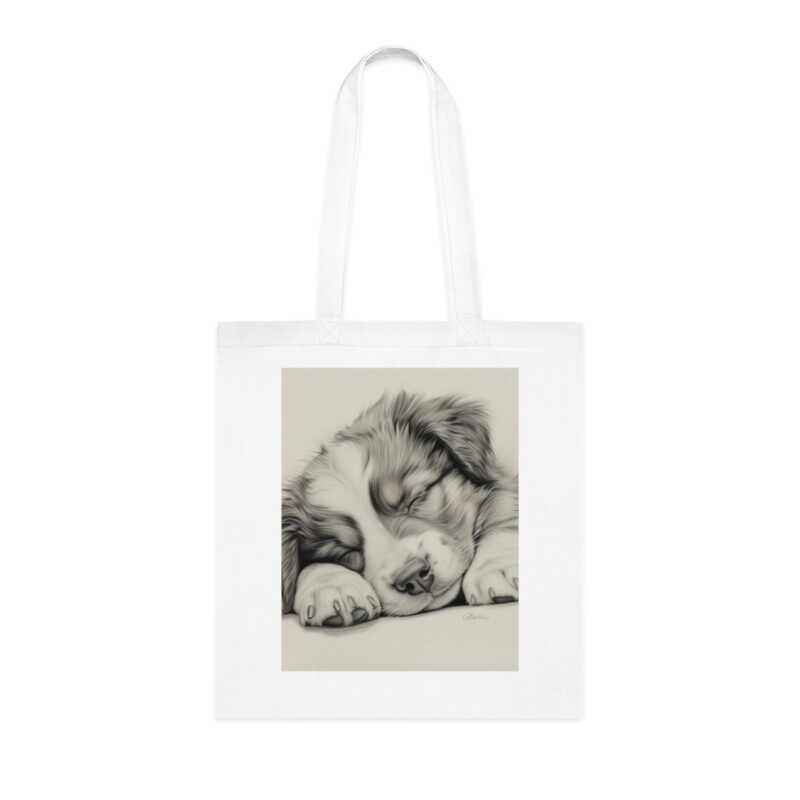 Australian Shepherd Dog Cotton Tote Bag