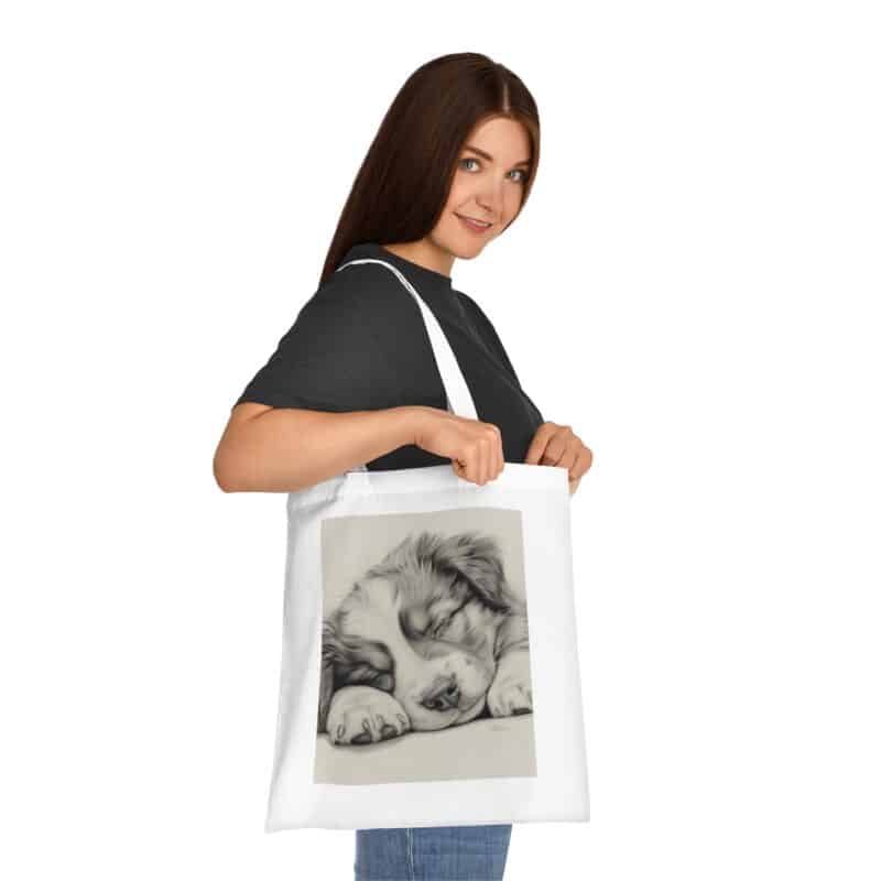 Australian Shepherd Dog Cotton Tote Bag