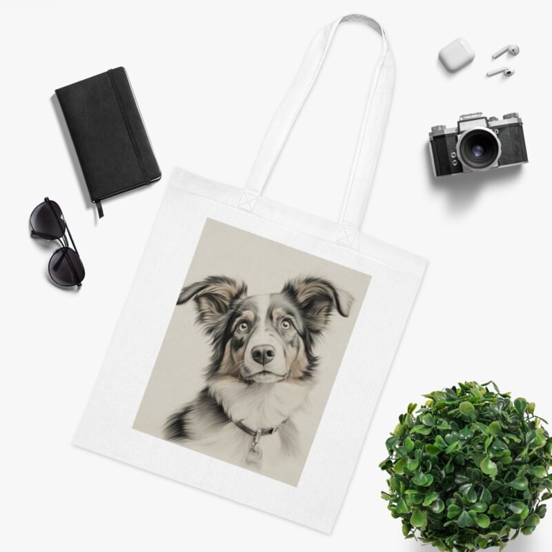 Australian Shepherd Dog Cotton Tote Bag