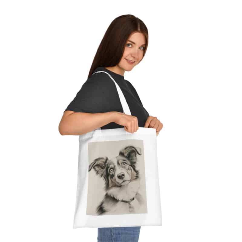 Australian Shepherd Dog Cotton Tote Bag