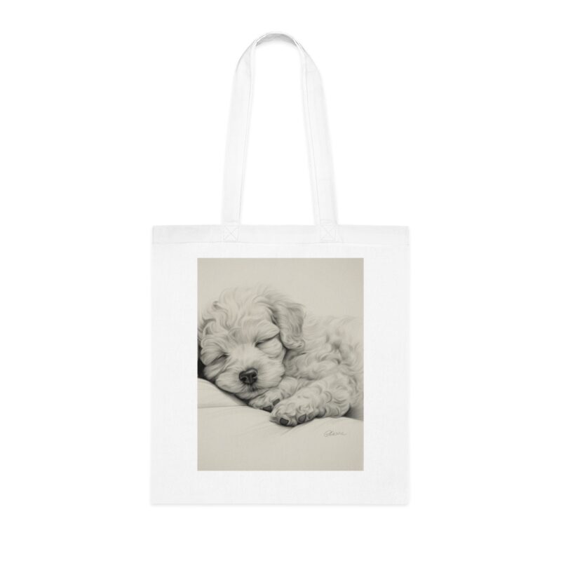 Poodle Cotton Tote Bag