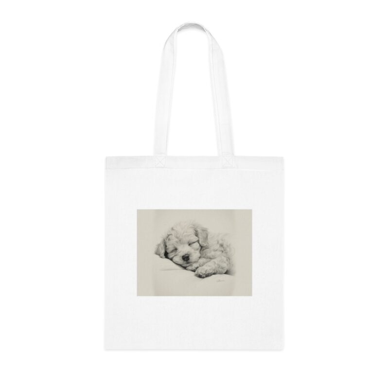 Poodle Cotton Tote Bag