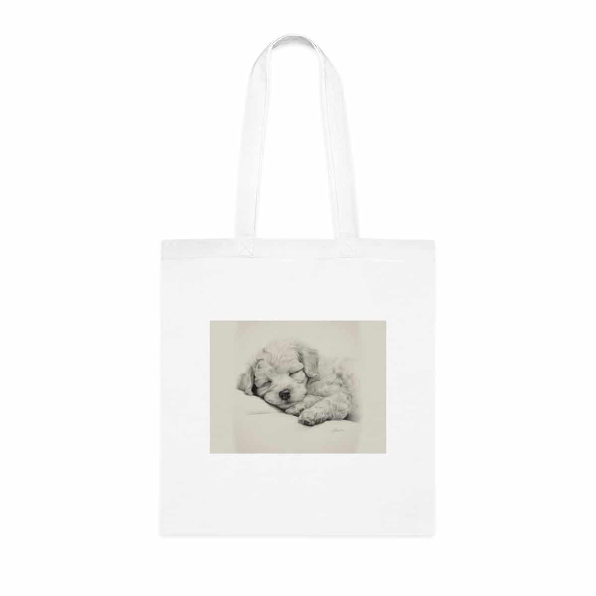 Poodle Cotton Tote Bag