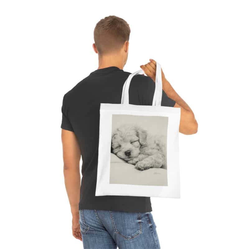 Poodle Cotton Tote Bag