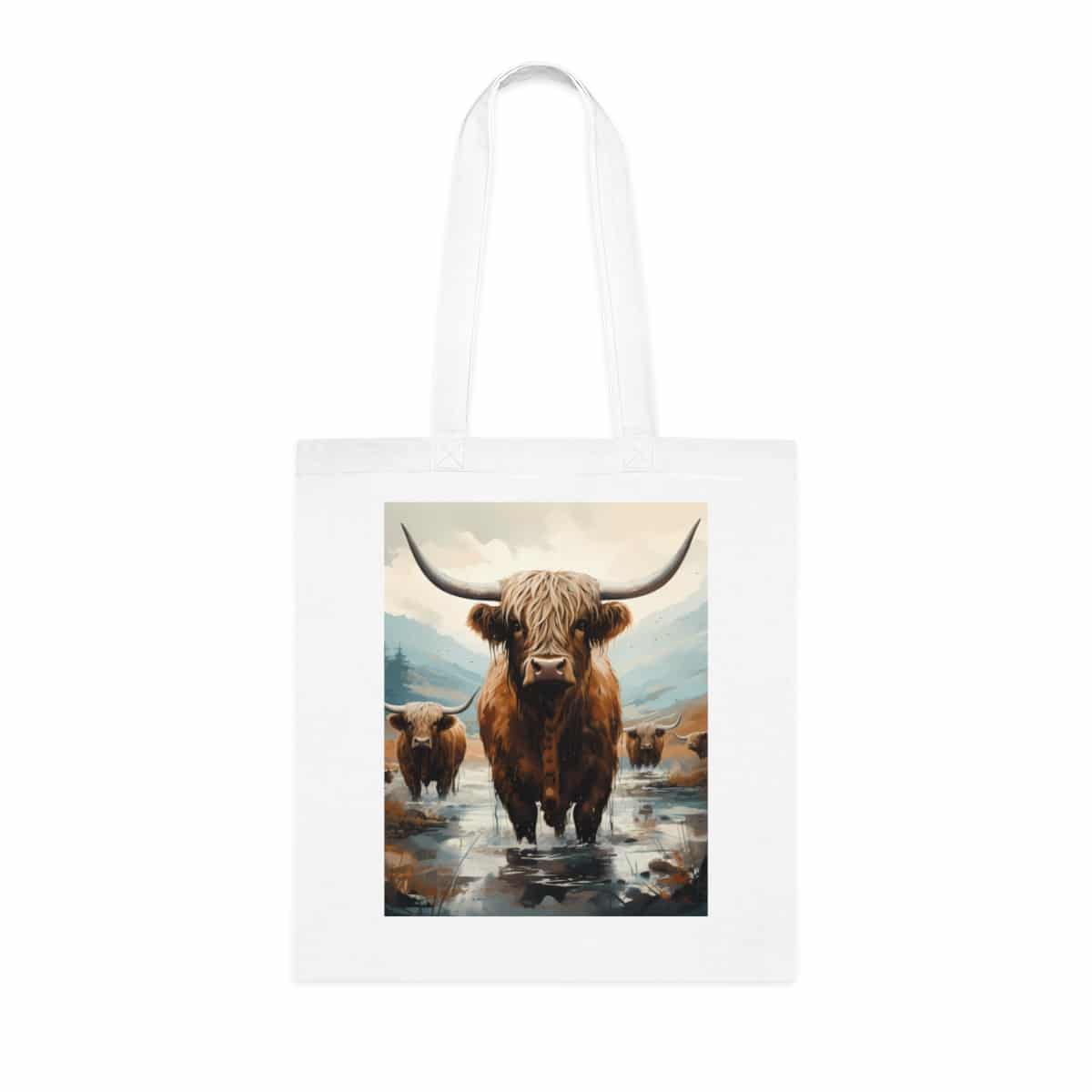 Highland Cows Cotton Tote Bag