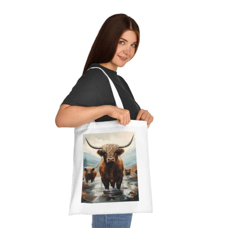 Highland Cows Cotton Tote Bag