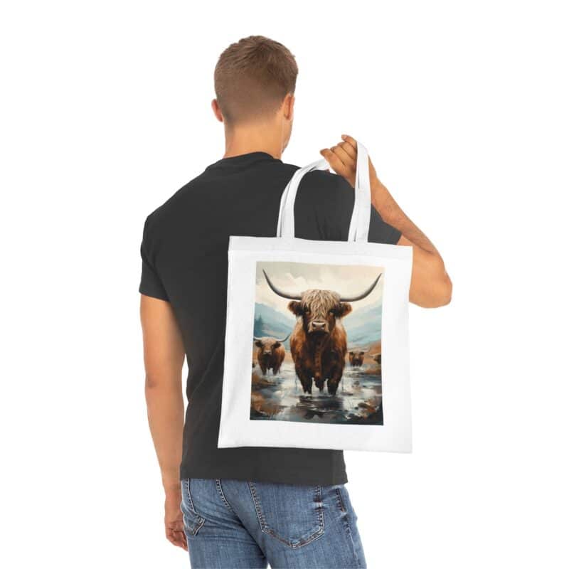 Highland Cows Cotton Tote Bag