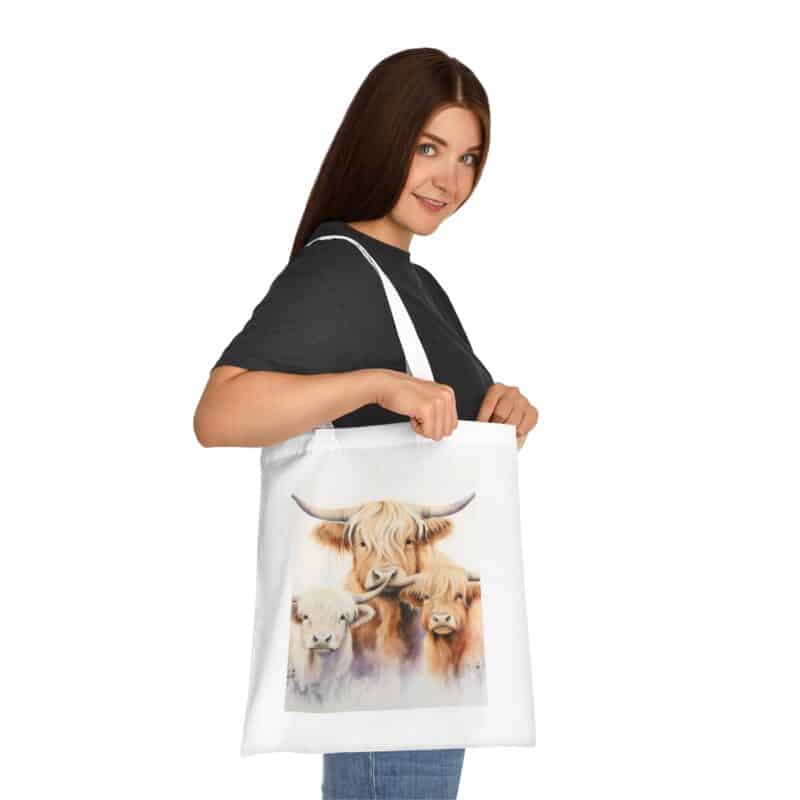 Highland Cows Cotton Tote Bag