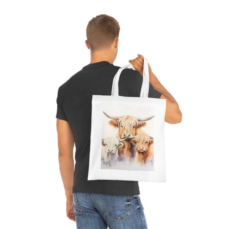 Highland Cows Cotton Tote Bag