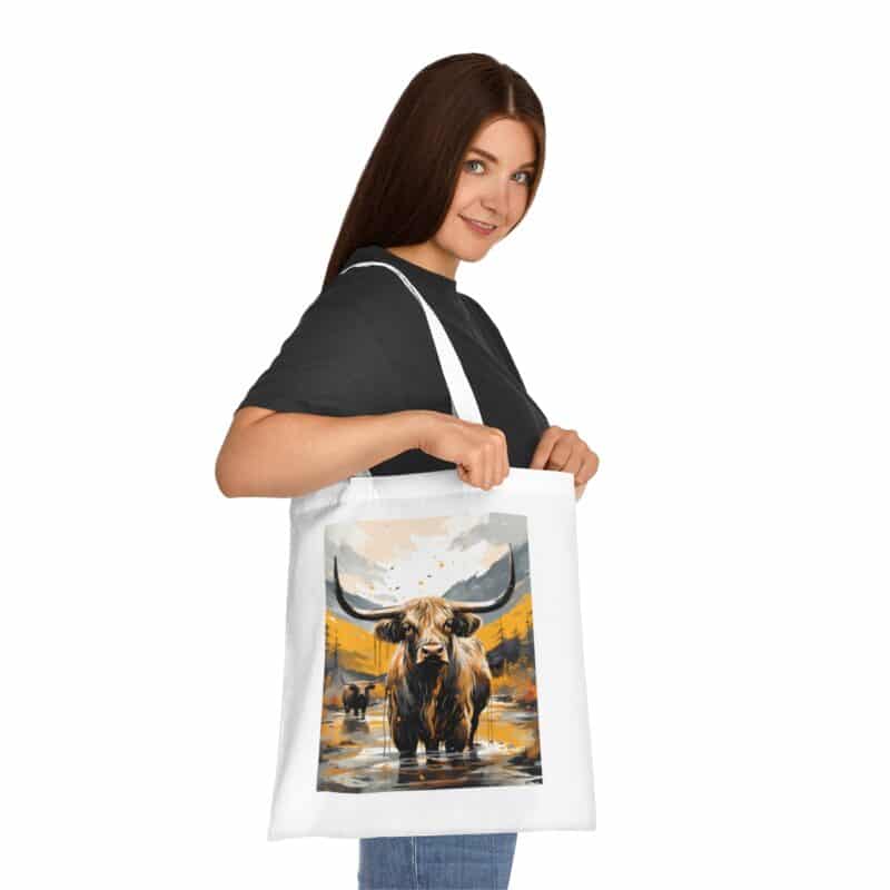 Highland Cows Cotton Tote Bag