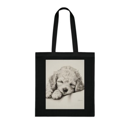 Poodle Cotton Tote Bag