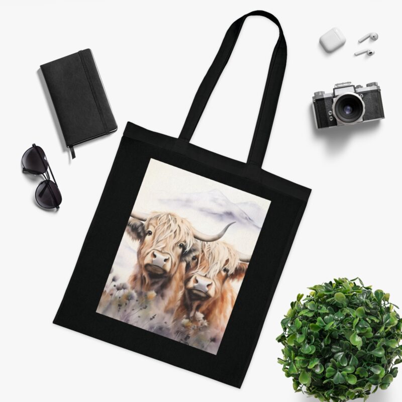 Highland Cows Cotton Tote Bag