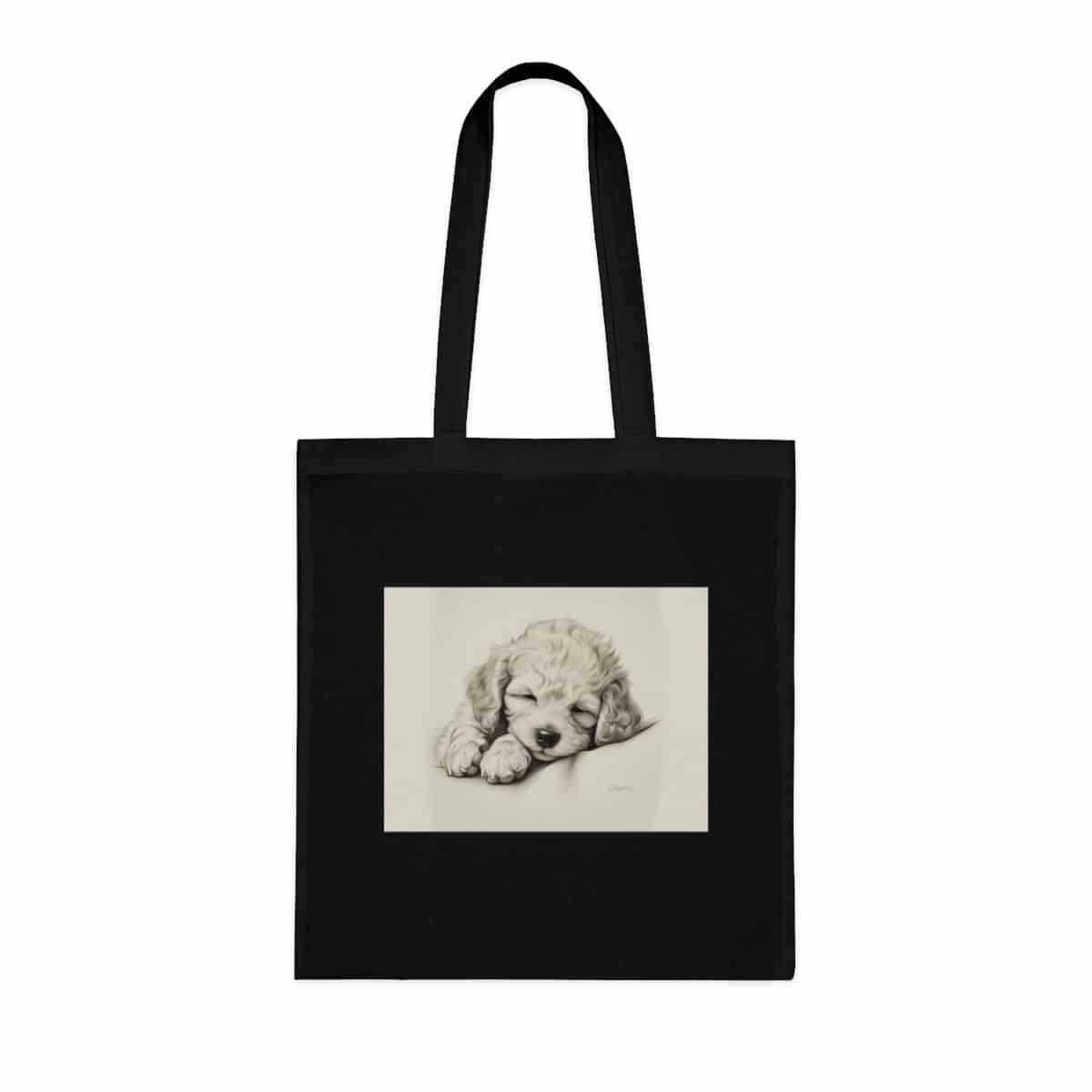 Poodle Cotton Tote Bag