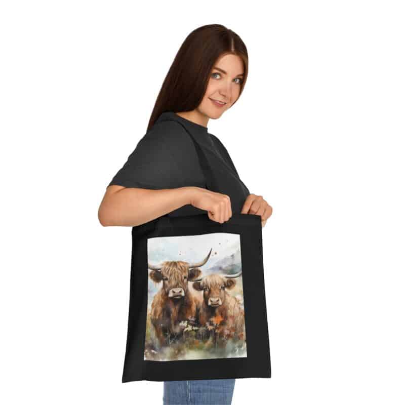 Highland Cows Cotton Tote Bag