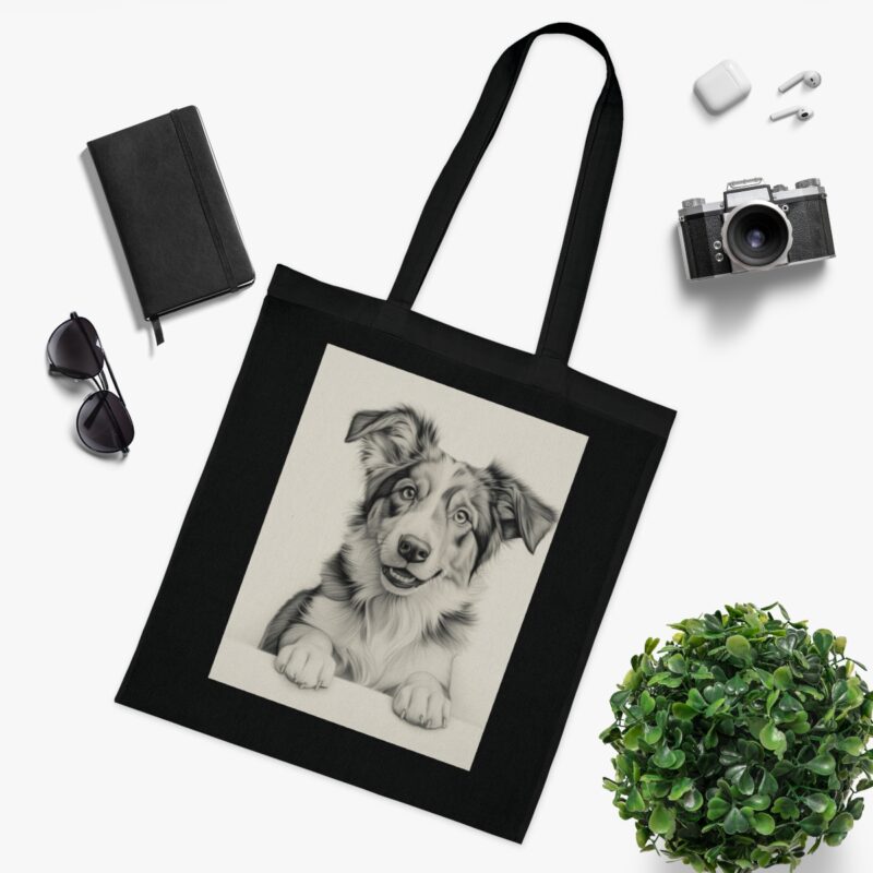 Australian Shepherd Dog Cotton Tote Bag